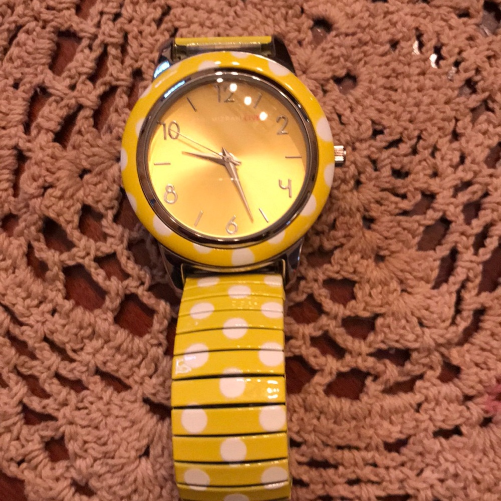 Isaac mizrahi stretchy bracelet watch